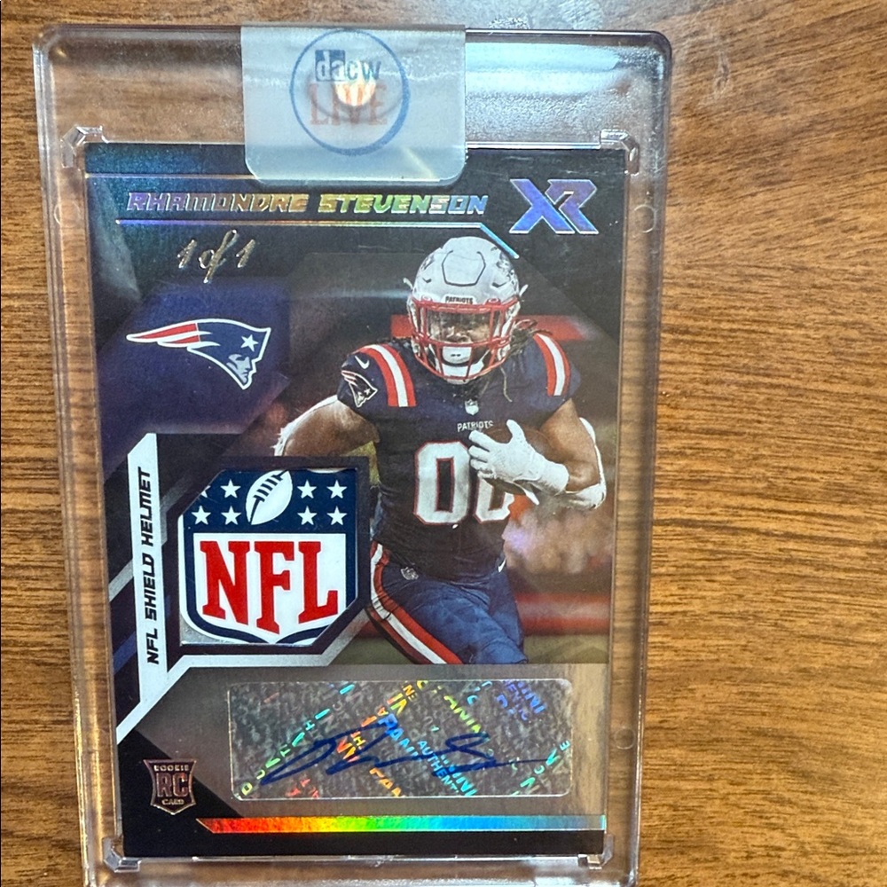 NFL Shield Helmet Card